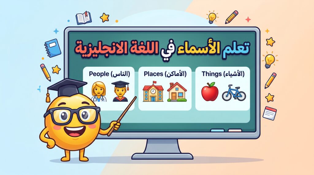 شرح الأسماء في اللغة الإنجليزية بسهولة مع الأمثلة